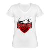 Playera Dama: Algodón Peinado Cuello V Miniatura